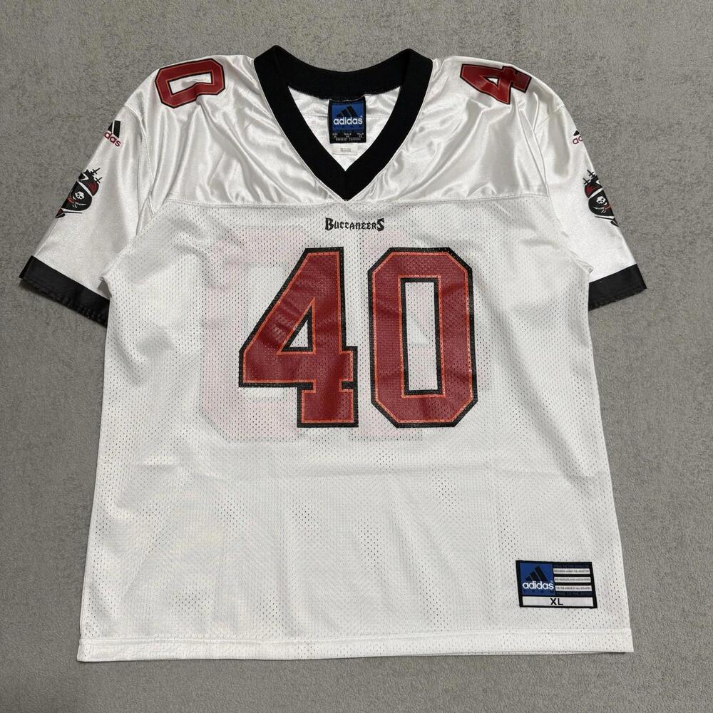Adidas Mike Alstott #40 Tampa Bay Buccaneers NFL Jersey White XL Men’s